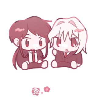 デフォルメイラスト2人
