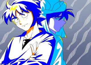 アニメ原画風色指定イラスト