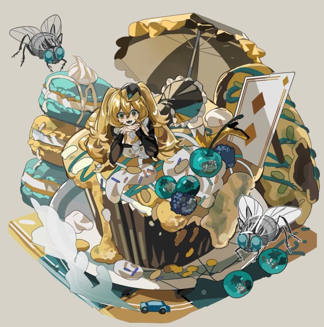ビネット風絵・キャラクターデザインサンプル
