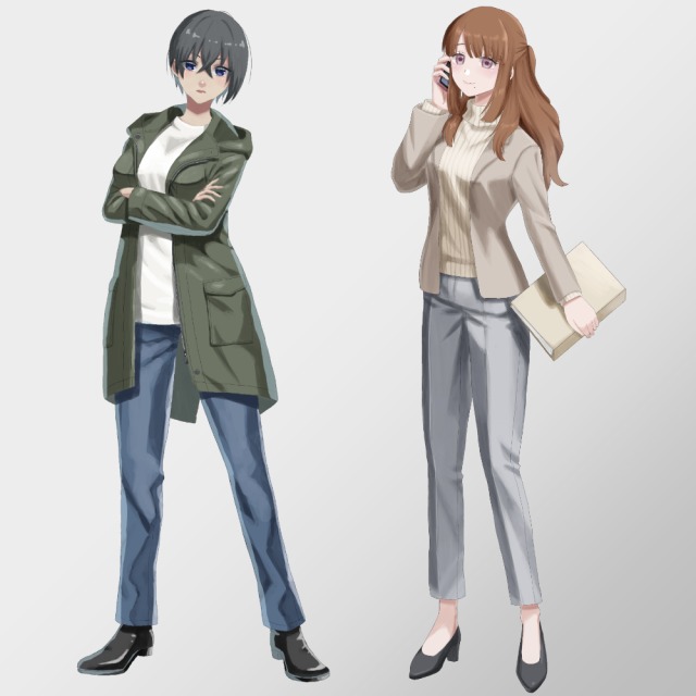 女性キャラクターサンプル