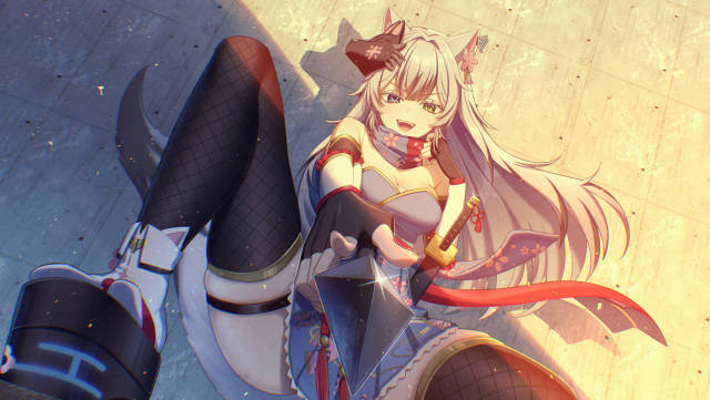 狼桜ぽんさや様革命道中歌ってみたイラスト