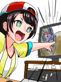 FA大空スバルさん(ラフ絵)