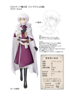 精霊騎士物語　プラグ・カルタ設定画