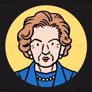 偉人たちの似顔絵