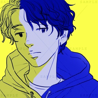 アンニュイ&times;クール　人物イラスト