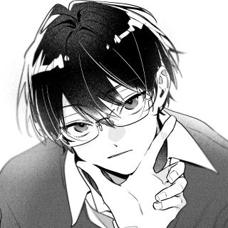 モノクロイラストsample