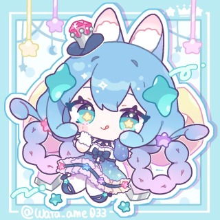 琥珀糖うさぎの女の子