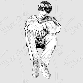 マンガ、挿絵風モノクロイラスト！