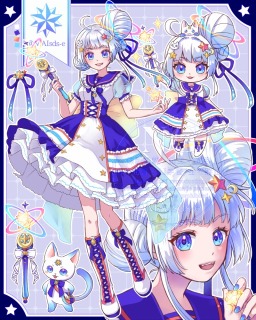 キャラクターデザイン（魔法少女）