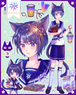 キャラクターデザイン（洋橙職人の少年）