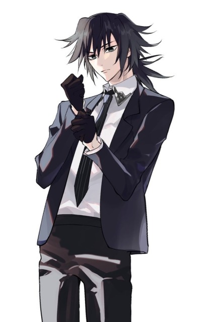 スーツを着た男性の立ち絵イラスト