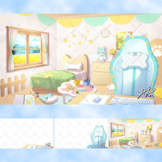 【依頼】YouTube 配信部屋イラスト