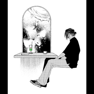 モノクロイラスト