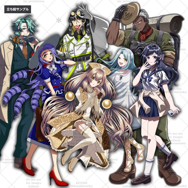 立ち絵サンプル(アニメ塗り)