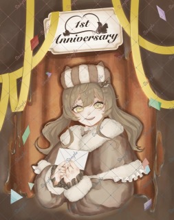 LIVEwith所属ライバー&ldquo;甘味ちよこ&rdquo;様アニバーサリーイラスト