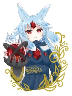 オリキャラ バストアップ作例