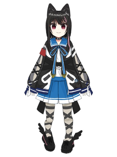 Vtuberモデリング用立ち絵作例