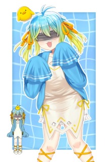 全身（膝上）イラスト作例