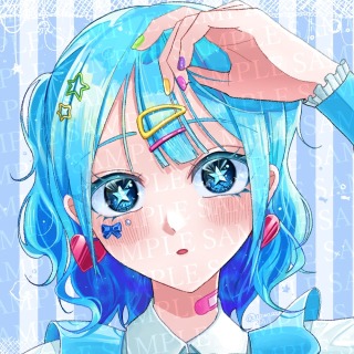 創作イラスト　女性キャラ