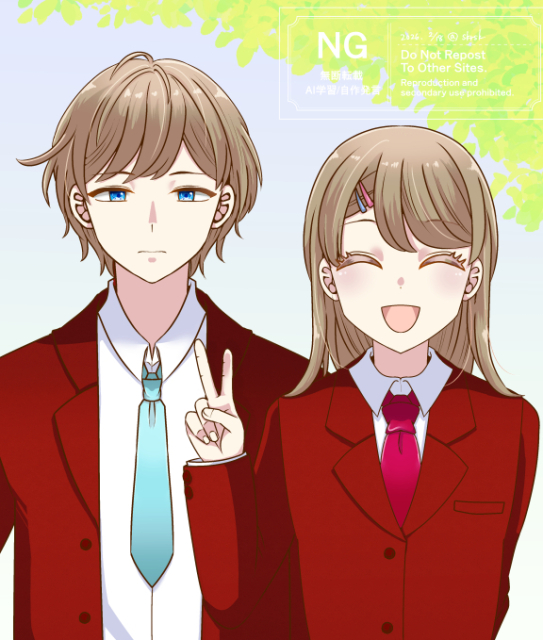 男女のイラストサンプル
