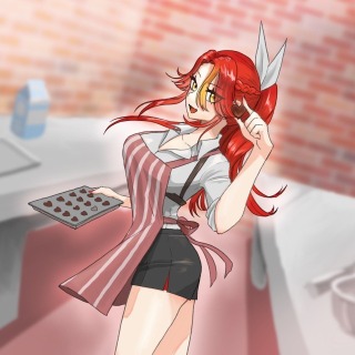 背景付き1枚絵（バレンタイン）