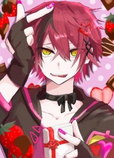 一枚絵　バレンタイン