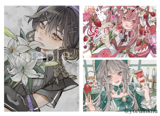 厚塗り（線画無し）