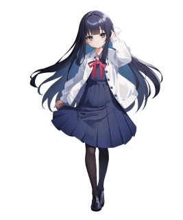 黒髪ロング女の子