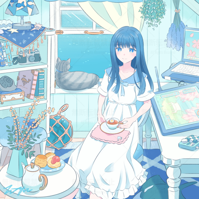 Workspace / Calm Spring Sea