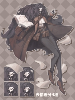 TRPG 立ち絵　表情差分4種