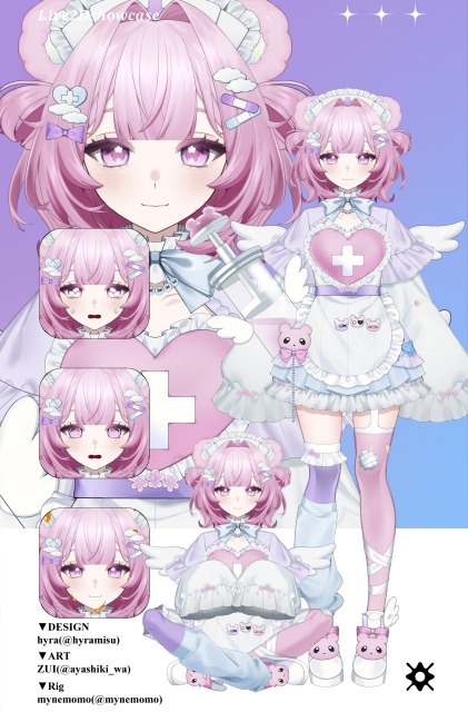 Vtuberモデルイラスト