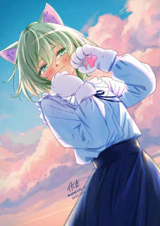 猫の日のネコミミ少女