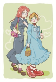 同人ポストカード用イラスト