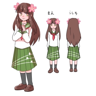 【作例】キャラデザ（女の子）