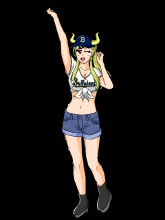 野球立ち絵イラスト