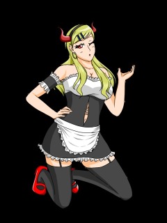 メイド立ち絵イラスト