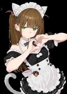 猫耳メイド立ち絵