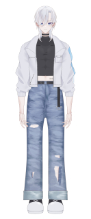 live2d用立ち絵(パーツ分け込)