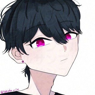 SNSアイコンサンプル【無造作ヘアの男性】