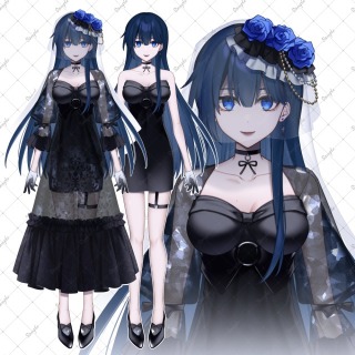 Vtuber Live2D用パーツ分け