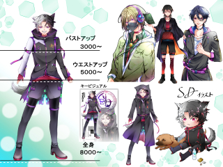 立ち絵と一枚絵サンプル