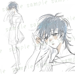 TRPGキャラクター北欧風ラフ案