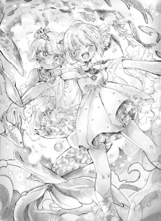 モノクロ画(アナログイラスト) サンプル