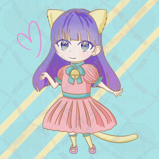 ちびキャラ　猫耳　サンプル