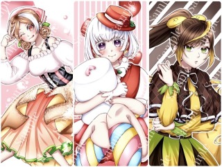 フルーツ&times;お菓子の擬人化