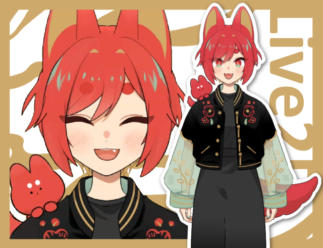 Live2D用パーツ分けイラスト