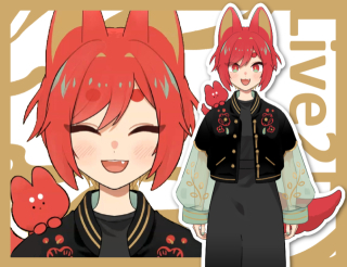 Live2D用パーツ分けイラスト