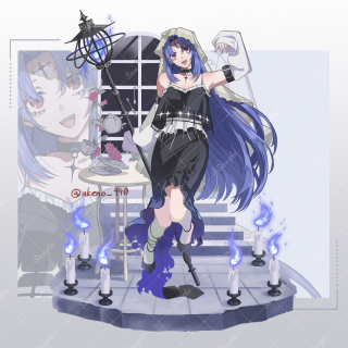 ゲーム立ち絵風イラスト