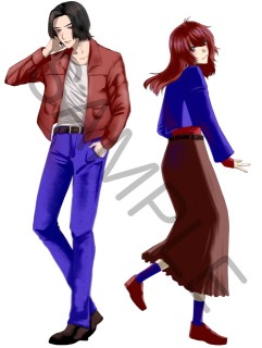 立ち絵、表情差分