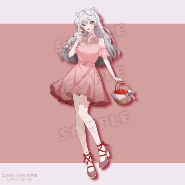 お仕事等身立ち絵イラスト